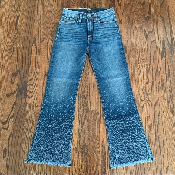 NEW Hudson Holly High Rise Crop Flare Jeans Size 26 - Picture 1 of 6